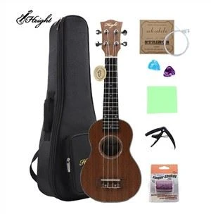 21palcové sopránové ukulele s příslušenstvím pro ukulele s gig bagem