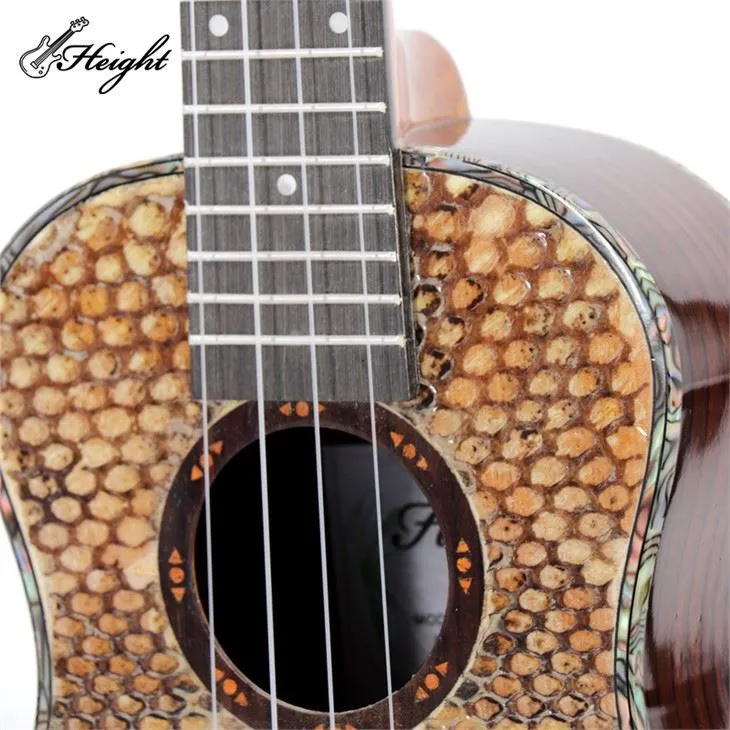 Factory Supply 4-string 23 Inch Spruce+snake Pattern Ukulele